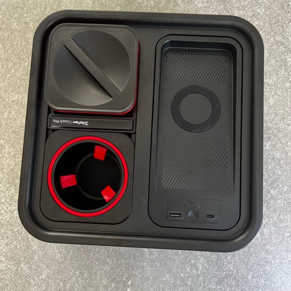 Other Zigtiger Couch Cup Holder Tray Wireless Power Bank Couch Tray